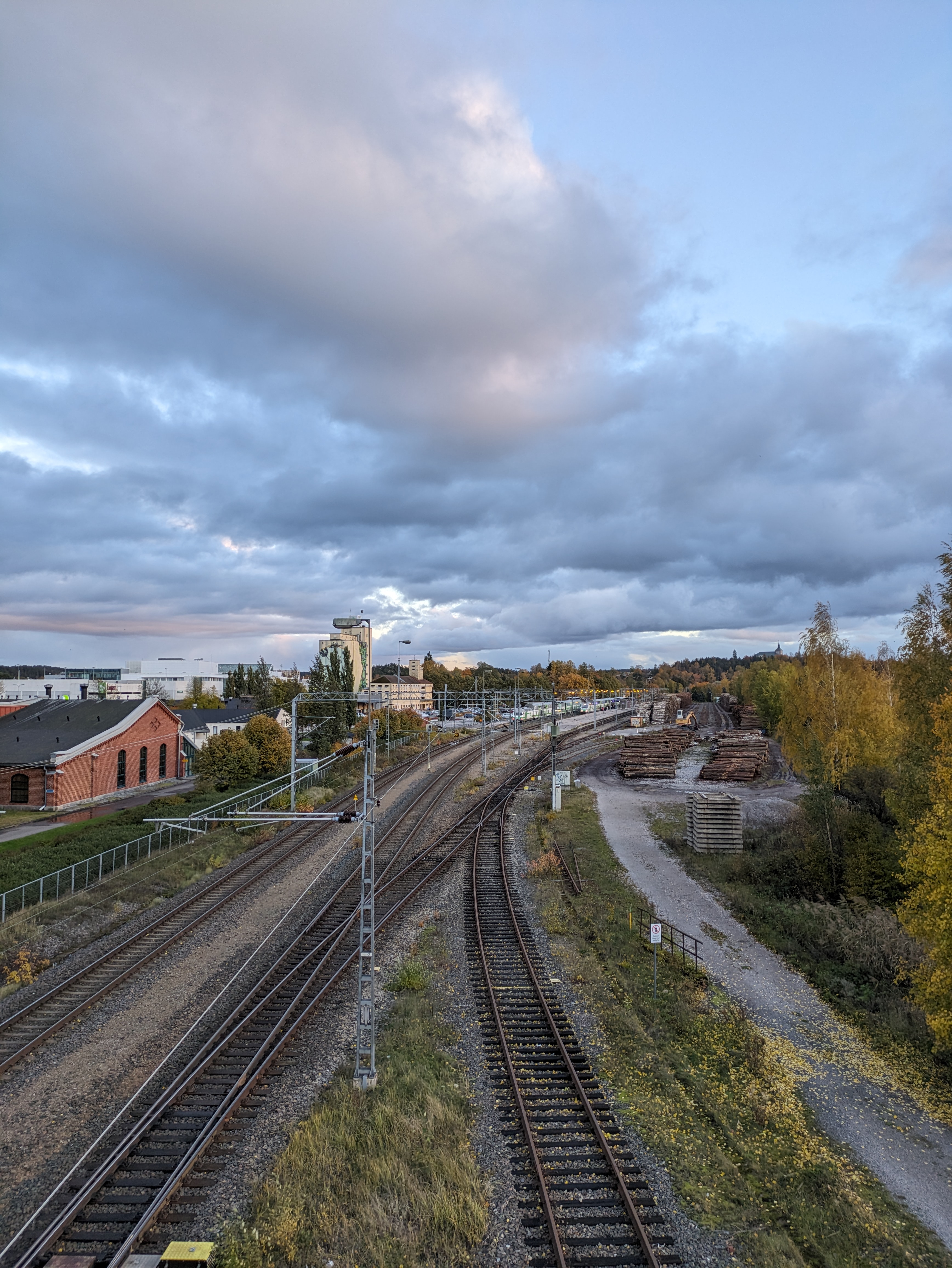 train station from bridge